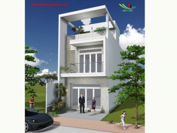 Mẫu nhà phố 1 trệt 1 lầu